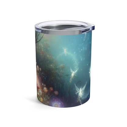 "Bosque de flores encantado a la luz de la luna" - Vaso extraterrestre de 10 oz