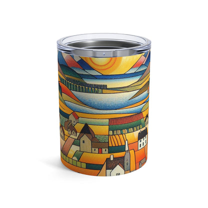 "Primal Paradise: A Vibrant Jungle Celebration" - The Alien Tumbler 10oz Primitivism