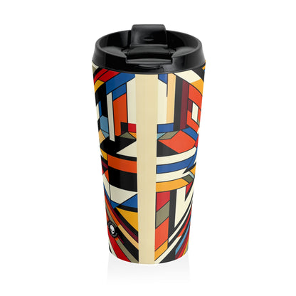 "United We Stand: A Constructivist Call for Equality" - The Alien Stainless Steel Travel Mug Constructivism