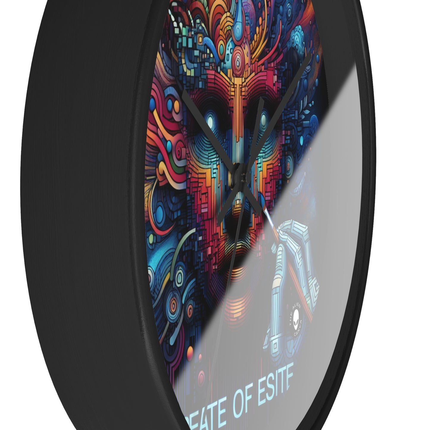 "Bosque Encantado: Una Obra Maestra del Arte Digital" - The Alien Wall Clock Digital Art