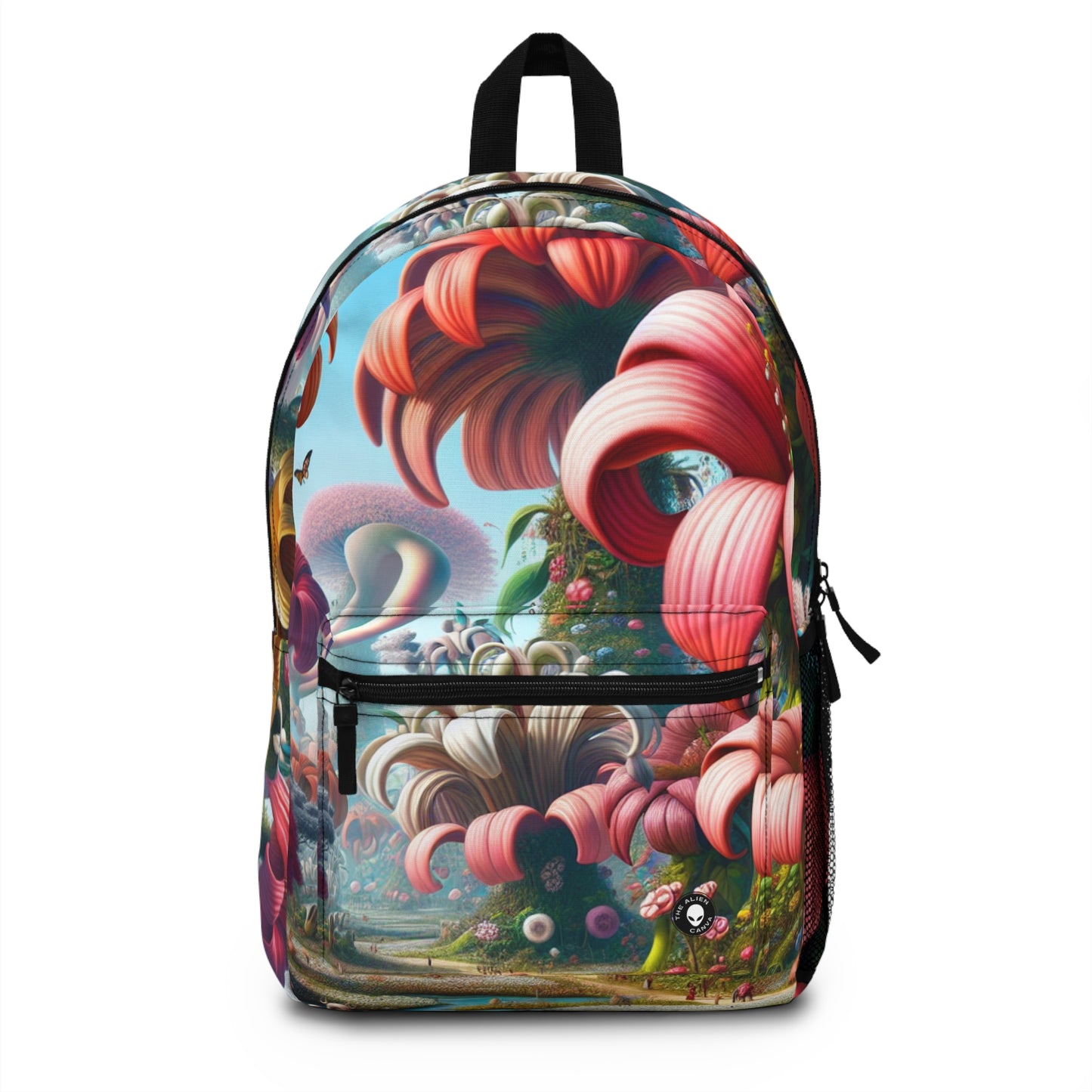 "Fanciful Garden: Big Blooms and Little Creatures" - The Alien Backpack