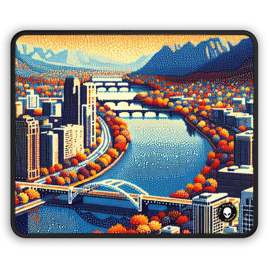 "Twilight Dotted Serenity" - The Alien Gaming Mouse Pad Pointillism