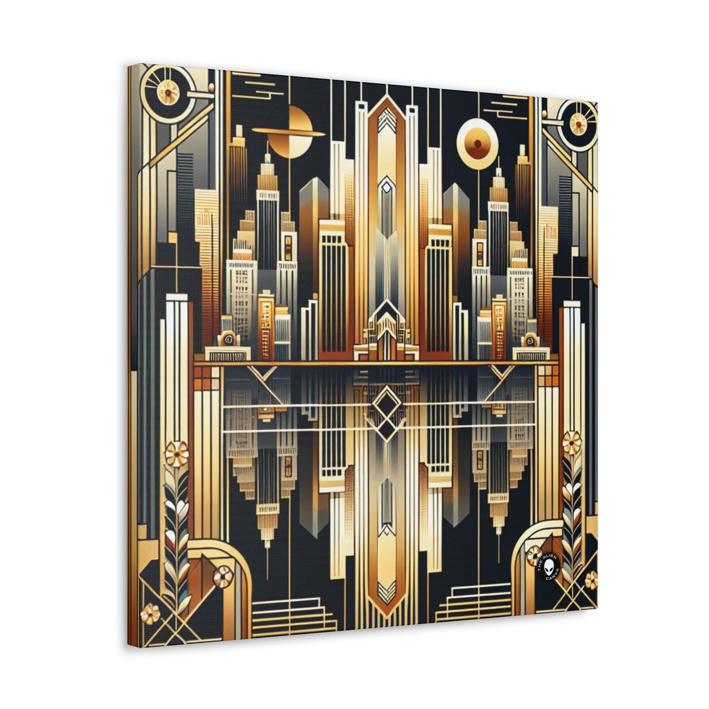 "Luxe Déco : Élégance Artistique au Grand Hôtel" - The Alien Canva Art Deco