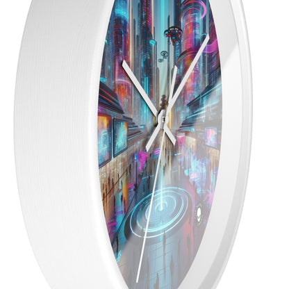 "Évolution numérique : une expérience artistique technologique" - The Alien Wall Clock Electronic Art