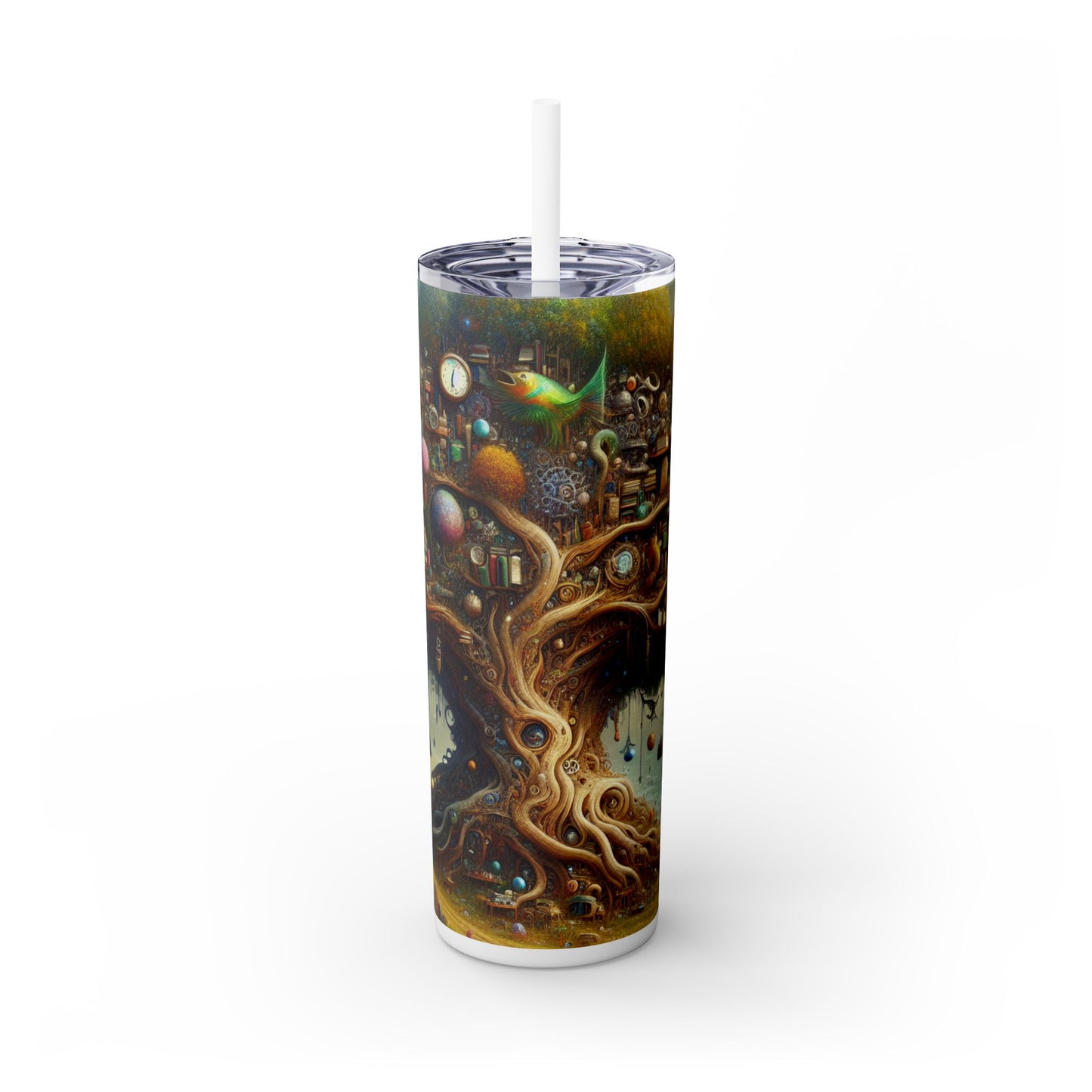 "L'arbre des curiosités" - Le verre fin Alien Maars® avec paille 20 oz