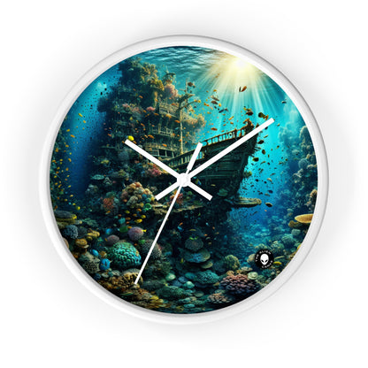 "Whimsical Underwater World" - The Alien Wall Clock