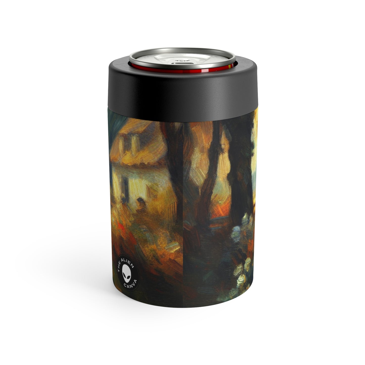 "Sunset Serenity: Peinture de jardin impressionniste" - The Alien Can Holder Impressionnisme