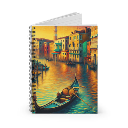 "Venetian Dreaming" - The Alien Spiral Notebook (Ruled Line) Venetian School Style