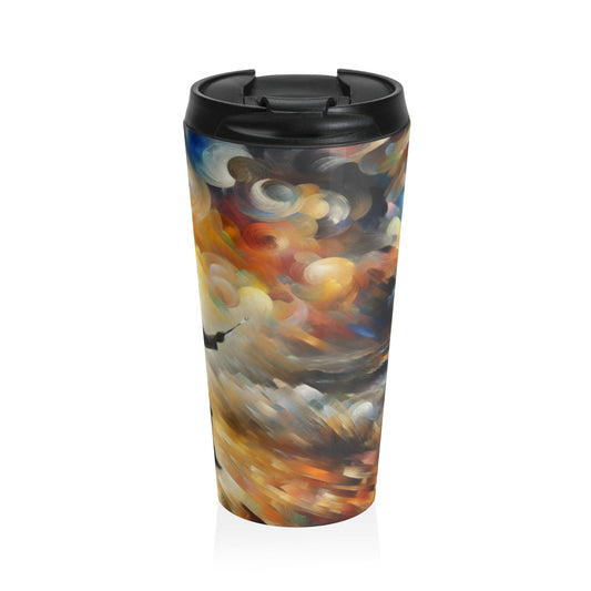 "Metamorphosis in the Enchanted Forest" - The Alien Stainless Steel Travel Mug Symbolism