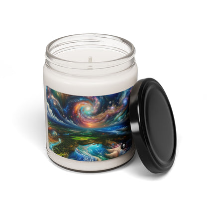 "Galactic Patchwork: A Surreal Landscape" - The Alien Scented Soy Candle 9oz