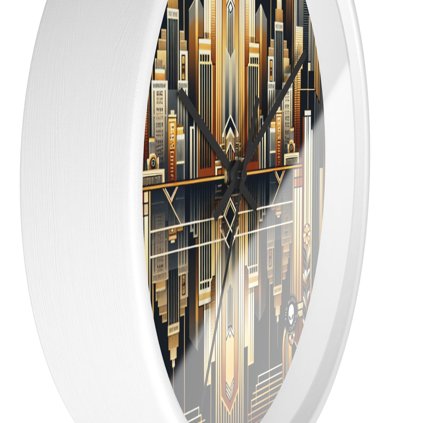 "Luxe Deco: Artistic Elegance at The Grand Hotel" - The Alien Wall Clock Art Deco