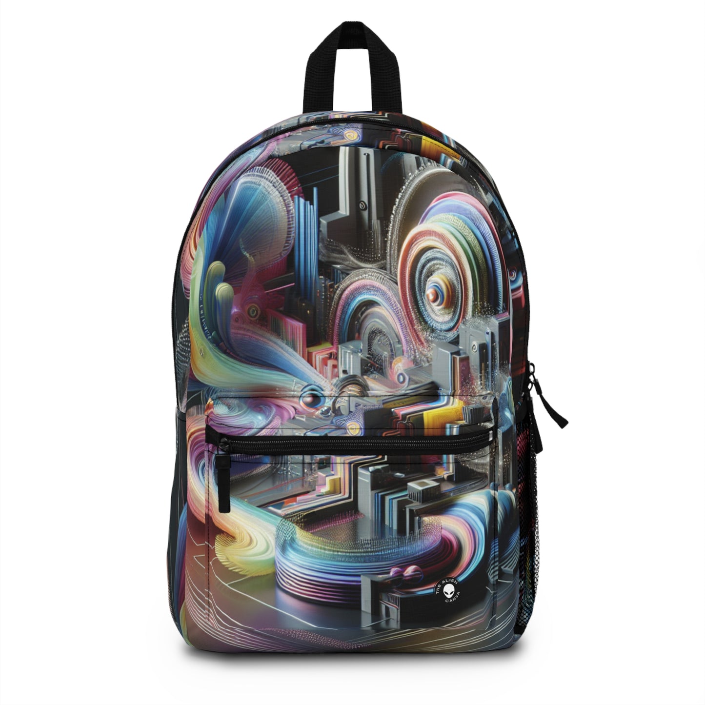 "Neon Nights: A Futuristic Urban Dream" - The Alien Backpack Digital Art