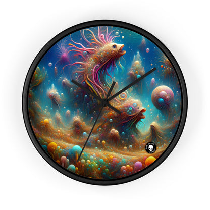 "Enchanting Aquatic Dreamscape" - The Alien Wall Clock