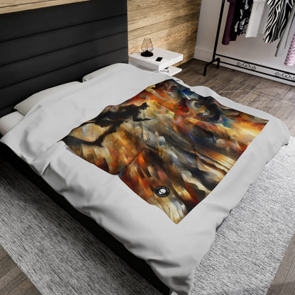 "Metamorphosis in the Enchanted Forest" - The Alien Velveteen Plush Blanket Symbolism