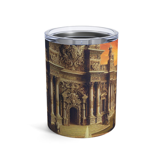 "Whimsy and Mystery: The Enchanted Masquerade in Baroque Splendor" - The Alien Tumbler 10oz Baroque