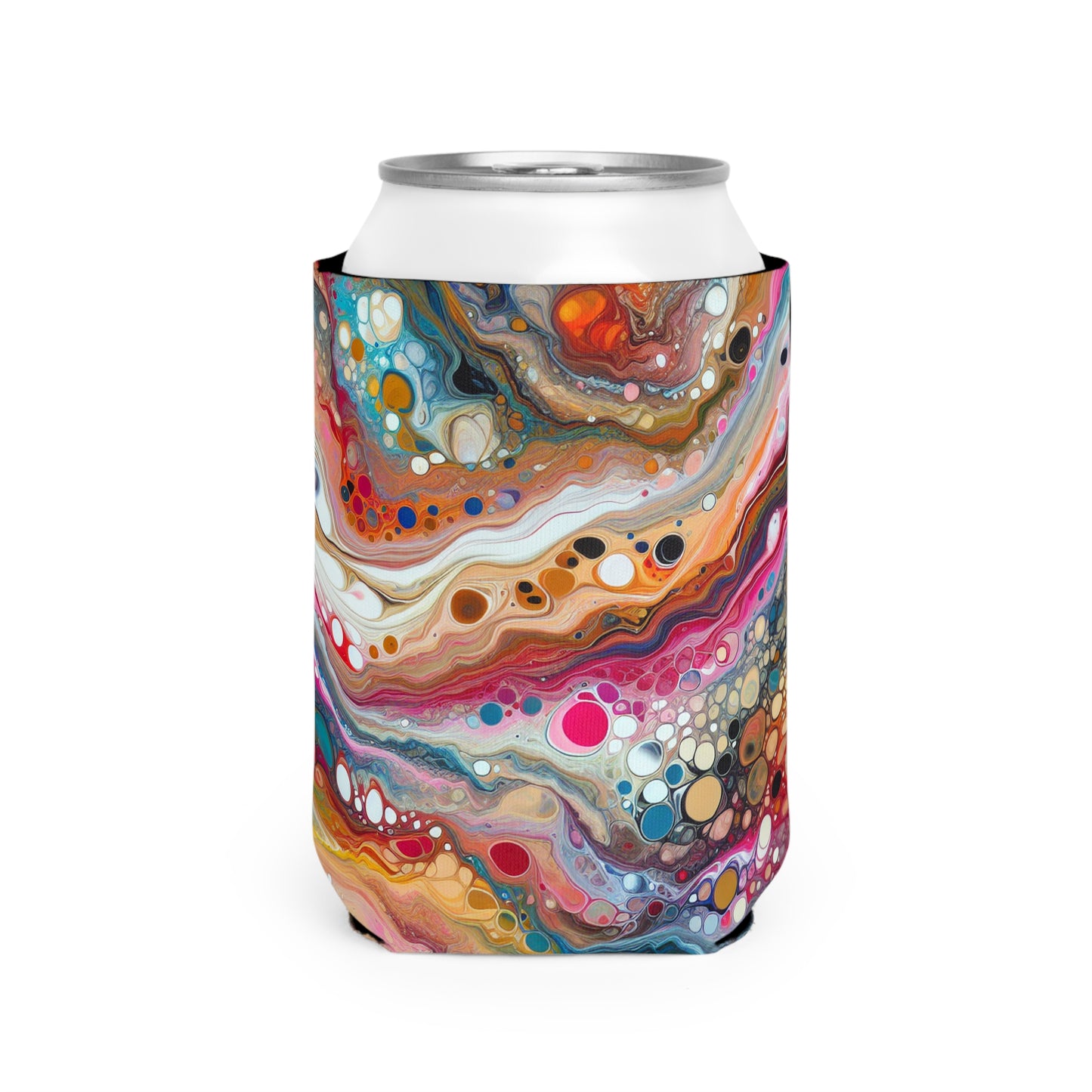 "Colores cósmicos: creación de un fascinante vertido acrílico inspirado en nebulosas celestes" - The Alien Can Cooler Sleeve Acrylic Pouring