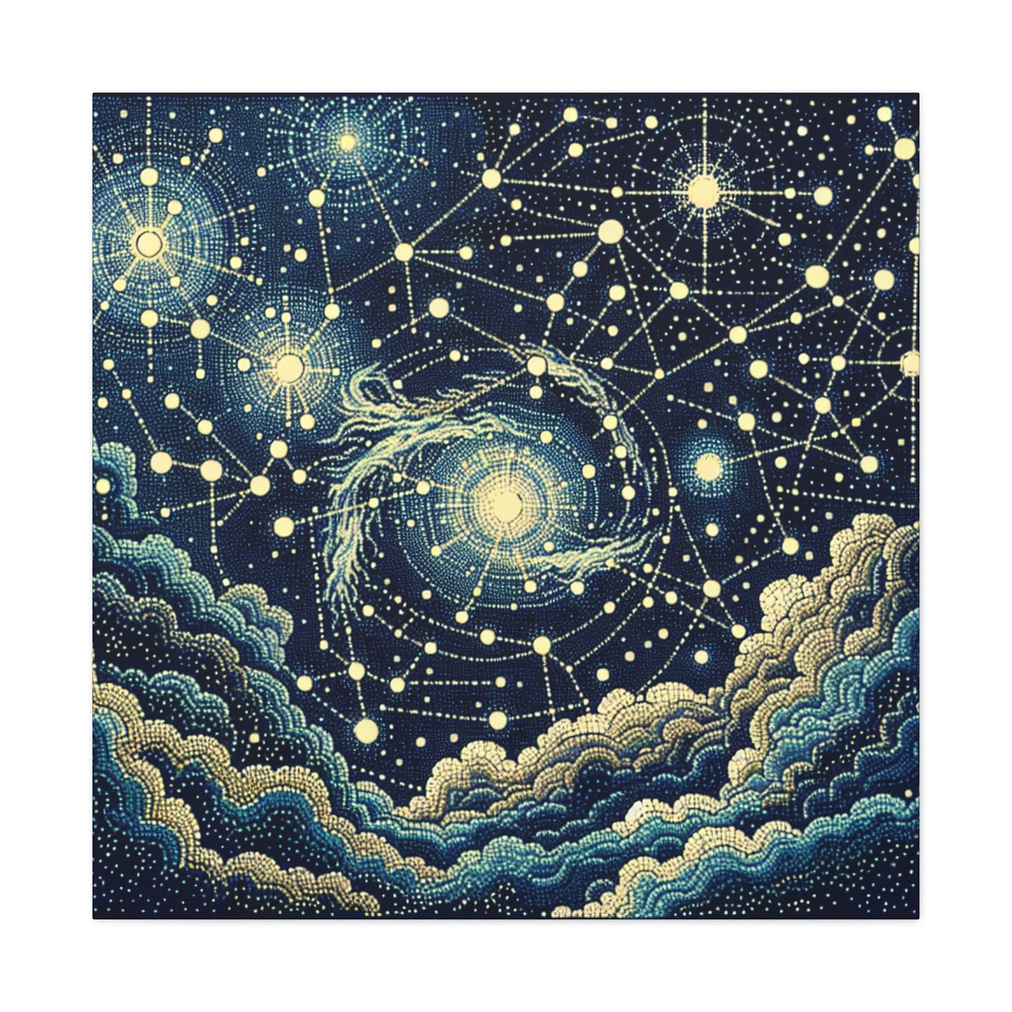 "Dotting the Heavens" - El estilo puntillismo alienígena de Canva