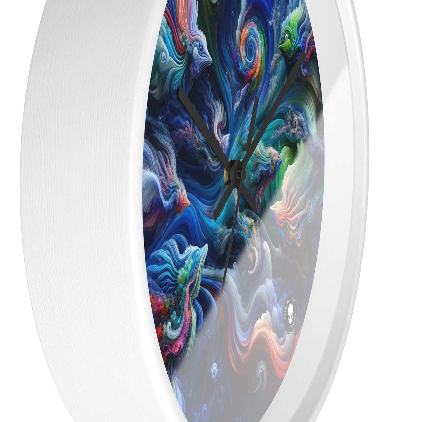 "Psychedelic Underwater Wonderland" - The Alien Wall Clock