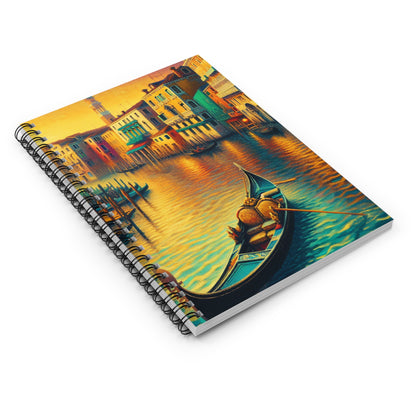 "Venetian Dreaming" - The Alien Spiral Notebook (Ruled Line) Venetian School Style