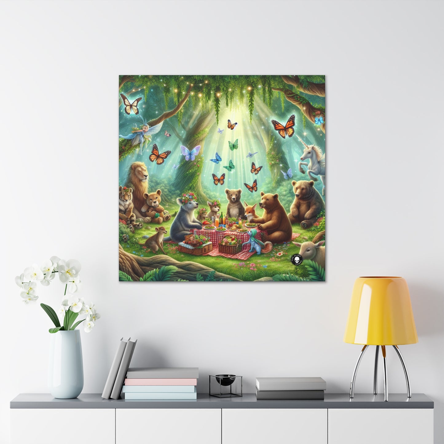 "Pique-nique dans la forêt enchantée" - The Alien Canva