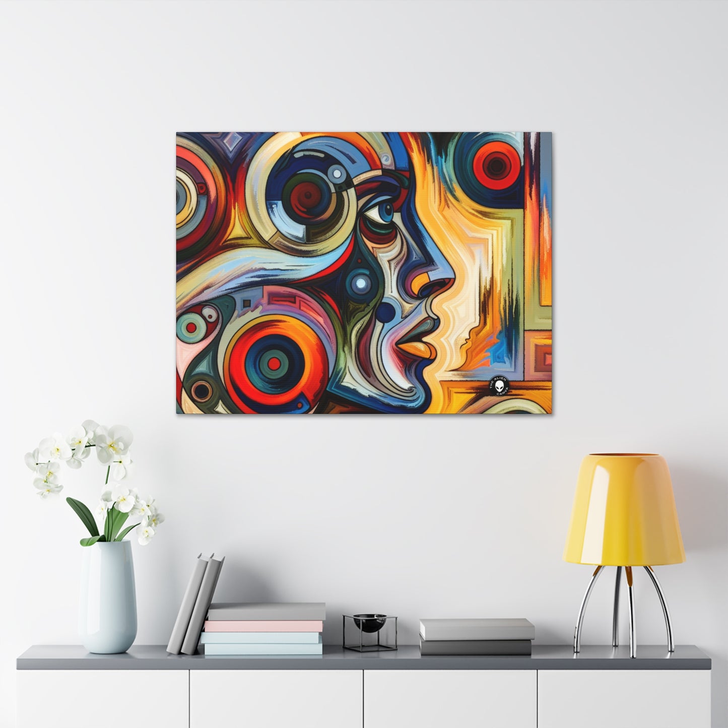 "Stormy Symphony : une peinture expressionniste abstraite captivante" - The Alien Canva Expressionism