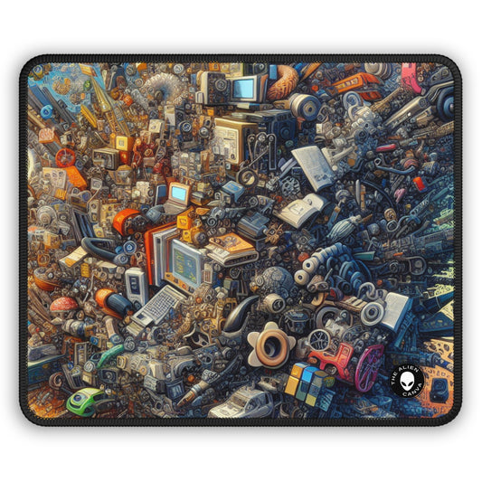 "Nightfall in the Neon City: A Hyper-Realistic Futuristic Metropolis" - The Alien Gaming Mouse Pad Simulationism