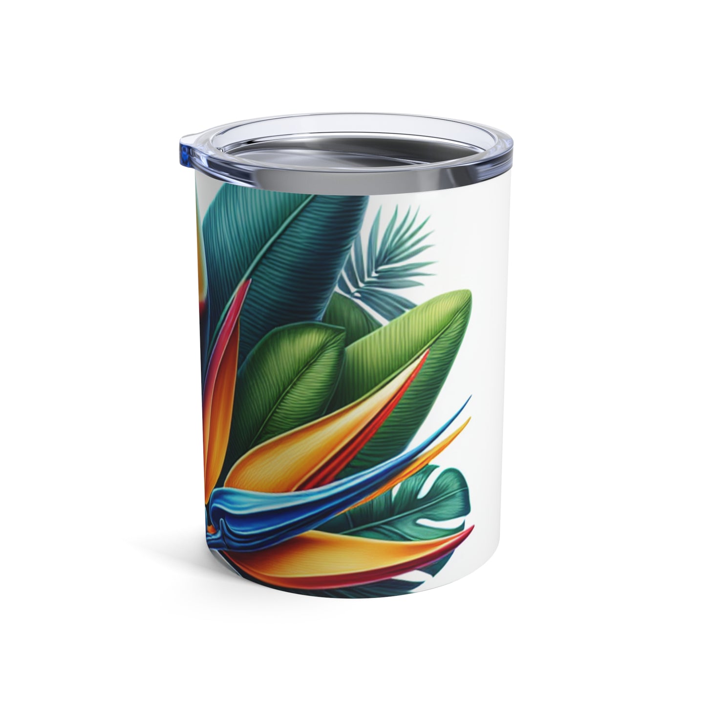 "Toucan on a Tropical Bloom" - The Alien Tumbler 10oz Hyperrealism Style