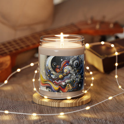 "Urban Chaos: A Neo-Expressionist Cityscape" - The Alien Scented Soy Candle 9oz Neo-Expressionism