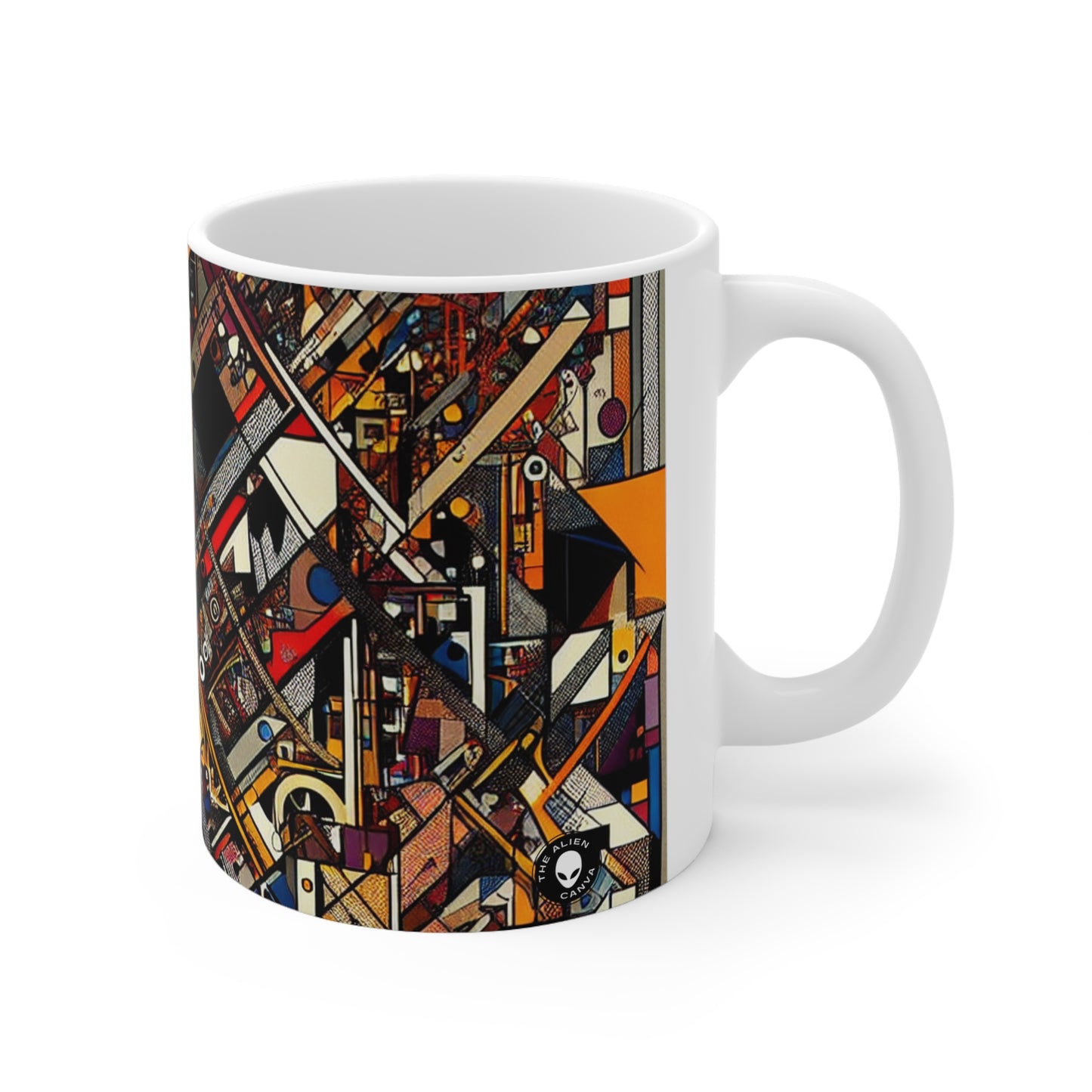 "Toasters, Shoes, and Teapots: A Dadaist Wonderland" - The Alien Ceramic Mug 11oz Dadaism