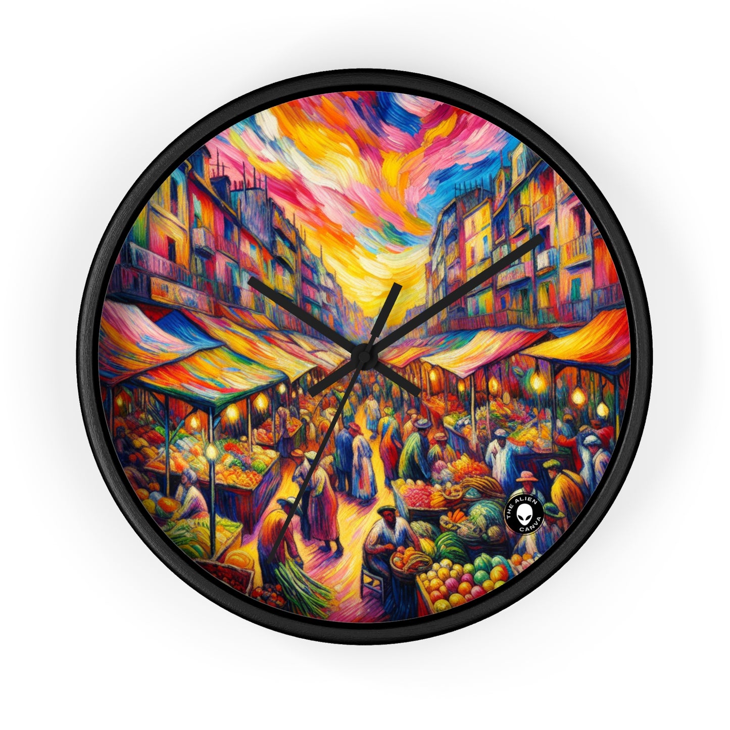 "Jungle Fauvisme" - L'Horloge Murale Alien Fauvisme