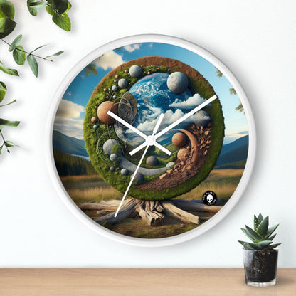 "Sahara Sands: Aerial Earth Art Installation" - The Alien Wall Clock Earth Art