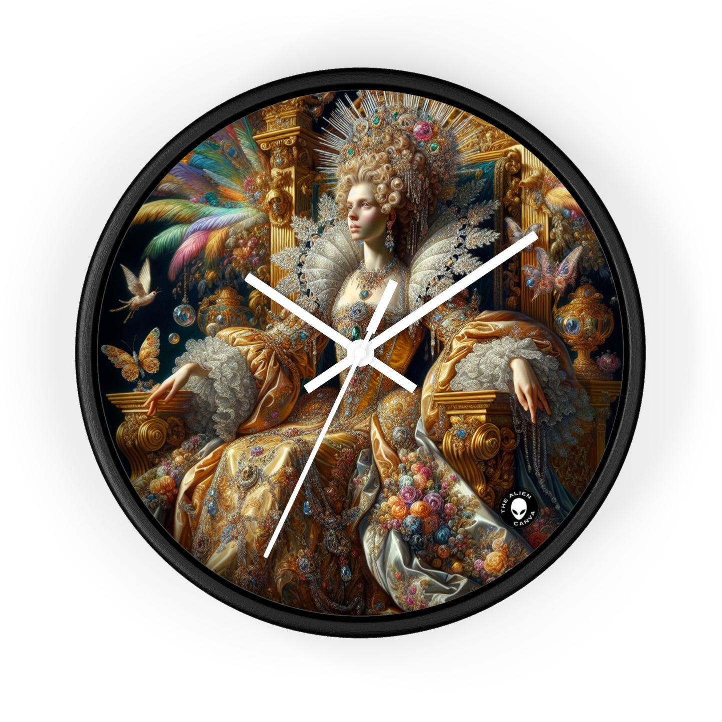 "The Splendor of a Renaissance Queen" - The Alien Wall Clock Rococo