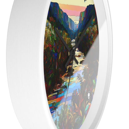 "Amazonian Kaleidoscope" - The Alien Wall Clock