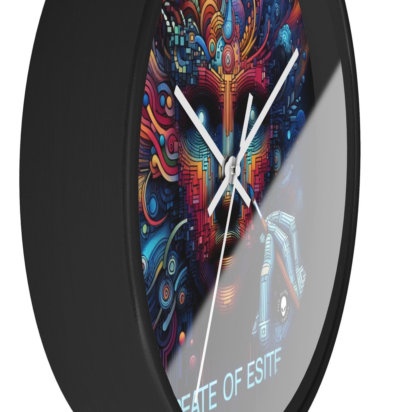 "Bosque Encantado: Una Obra Maestra del Arte Digital" - The Alien Wall Clock Digital Art