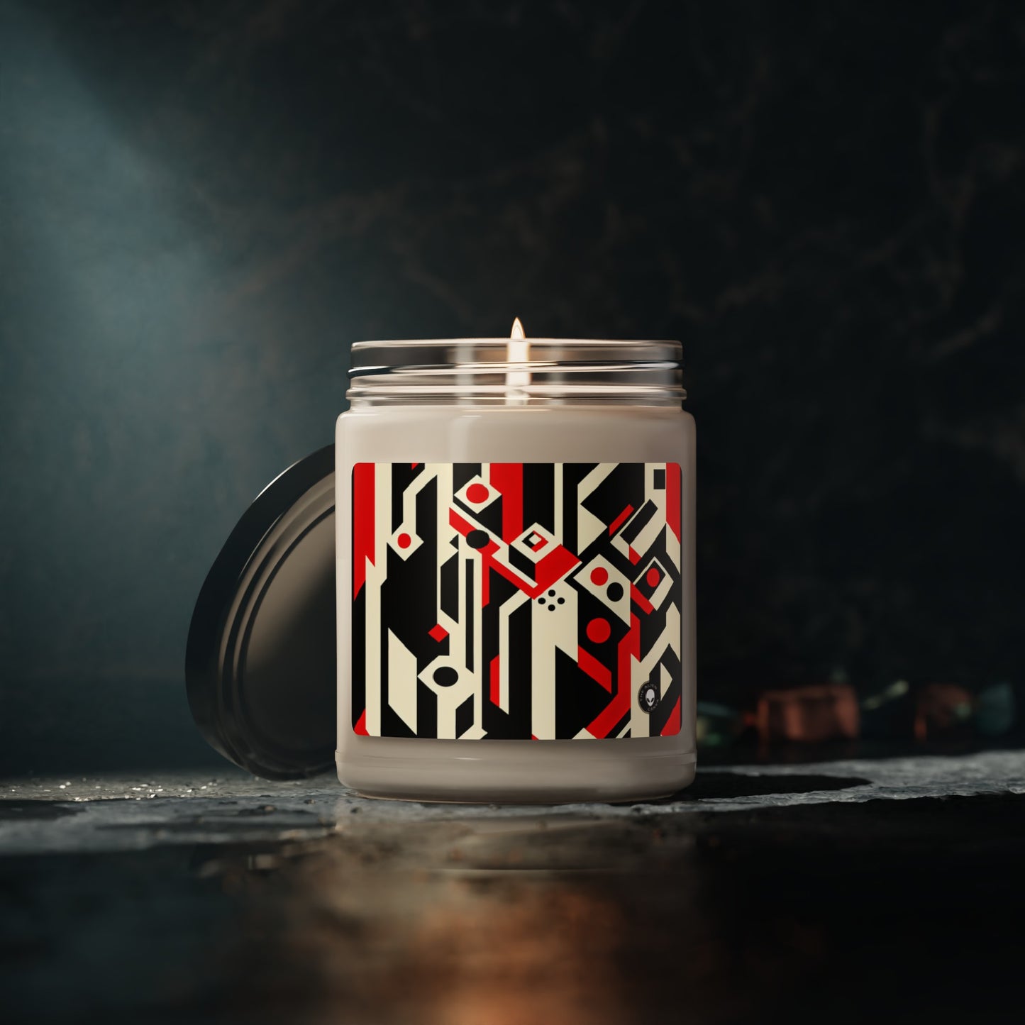 "Futuristic Metropolis: A Constructivist Expression of Urban Technology" - The Alien Scented Soy Candle 9oz Constructivism
