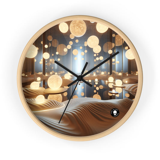 "Temporal Reflections: An Interactive Art Installation on Time and Memory" - The Alien Wall Clock Installation Art