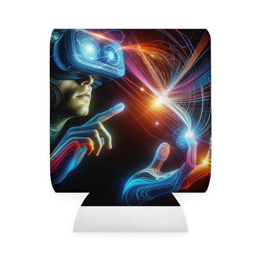 "Realmscape: An Infinite Virtual Odyssey" - The Alien Can Cooler Sleeve Virtual Reality Art