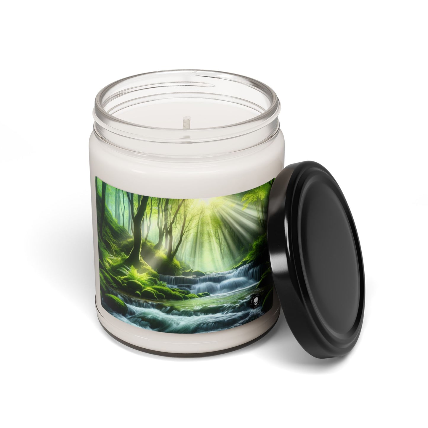 "Oasis de cascade enchanteresse" - Bougie parfumée au soja Alien 9oz