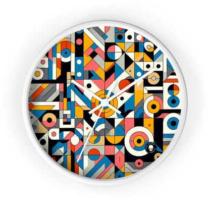 "Cityscape Ignited" - L'abstraction géométrique de l'horloge murale extraterrestre