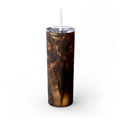 "Heavenly Splendor" - The Alien Maars® Skinny Tumbler with Straw 20oz Baroque Style