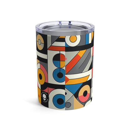 "Cityscape Ignited" - The Alien Tumbler 10oz Geometric Abstraction