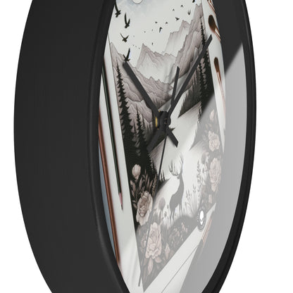 "Twilight Serenity: A Romantic Landscape" - The Alien Wall Clock Romanticism