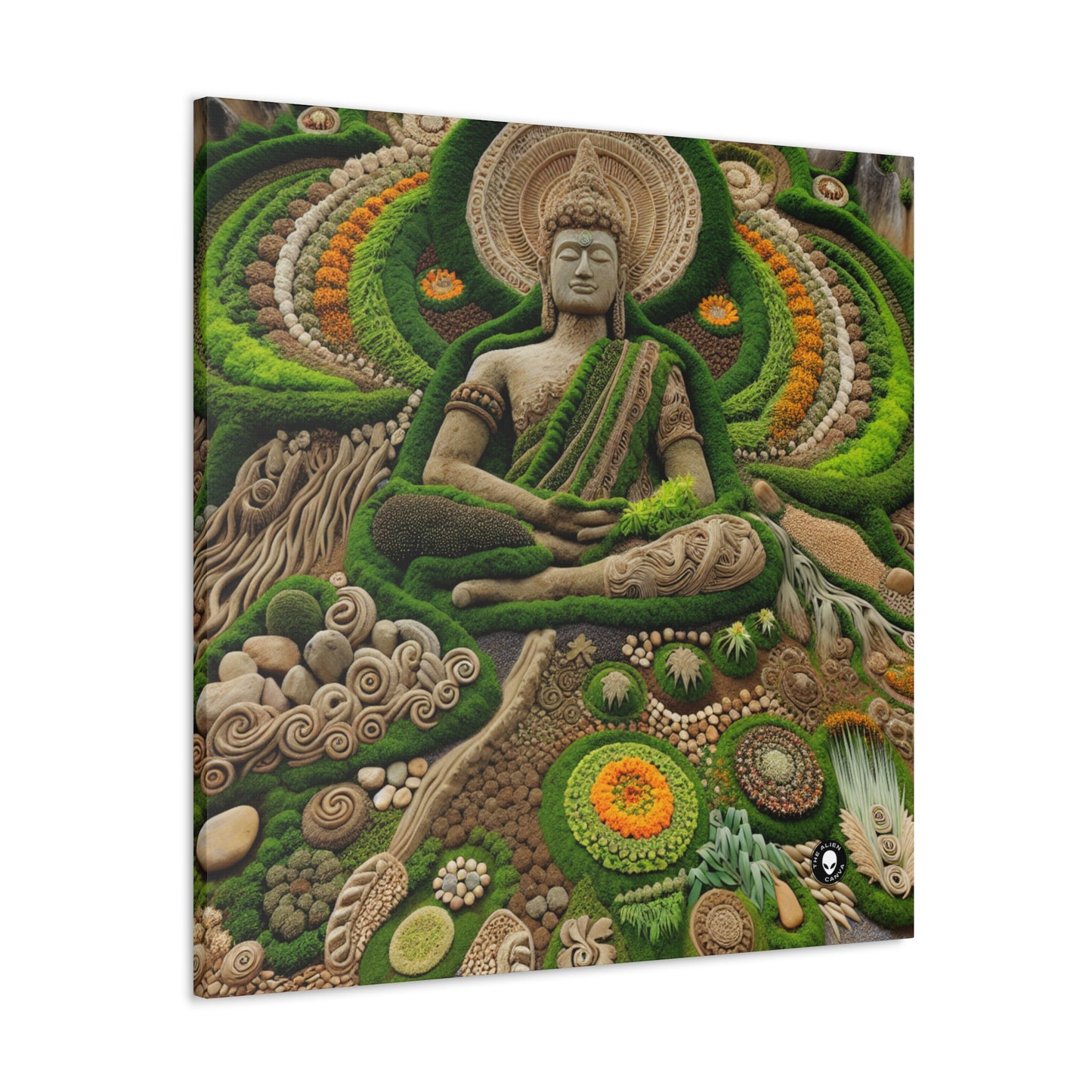 "Forest Mandala: A Harmony of Nature" - The Alien Canva Earth Art