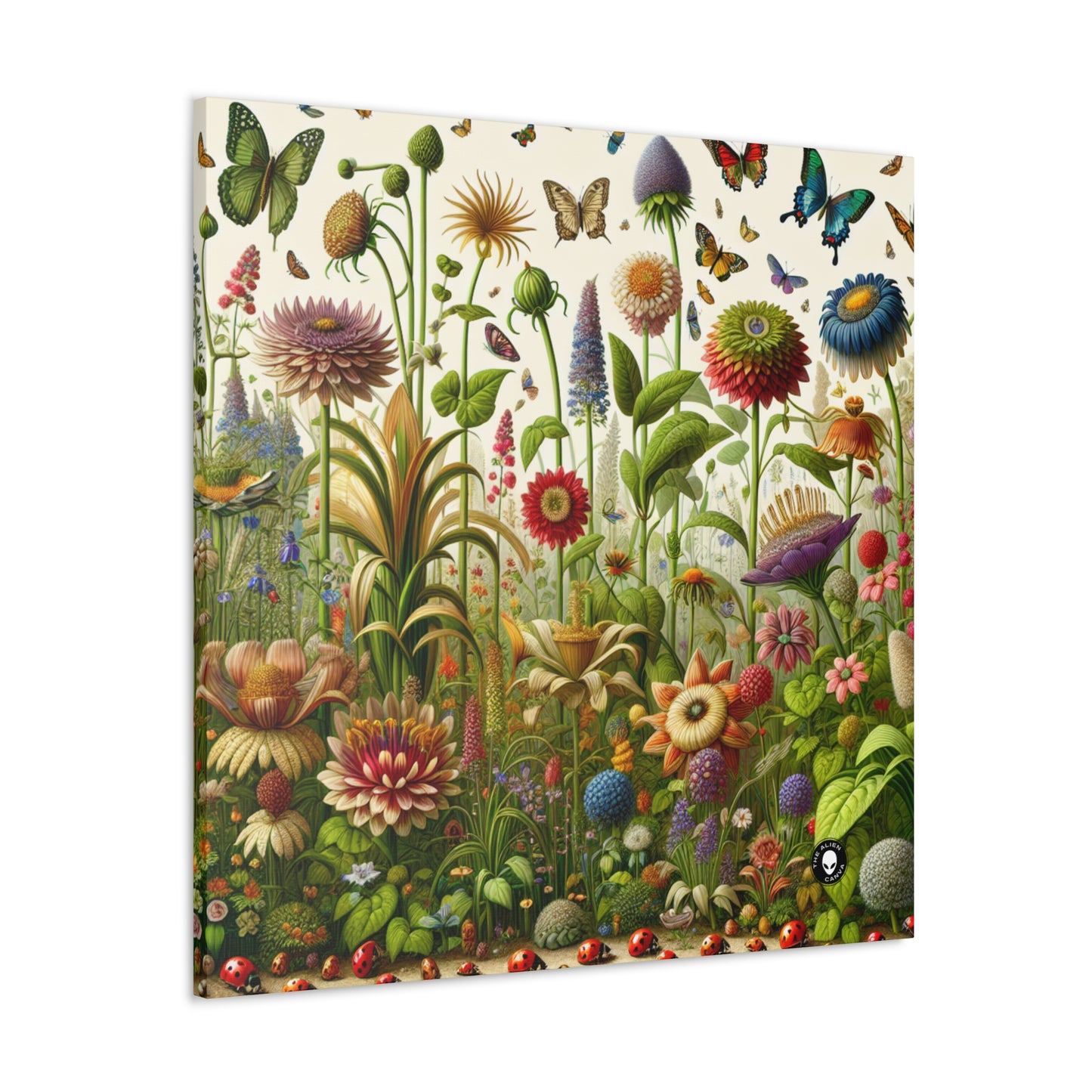 "Enchanted Garden: A Whimsical Scene" - The Alien Canva