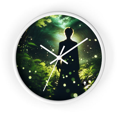 "Enchanted Firefly Forest" - The Alien Wall Clock