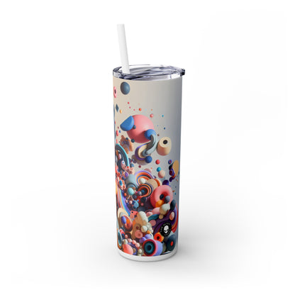 « Light Dance : une installation artistique interactive » - The Alien Maars® Skinny Tumbler with Straw 20oz Interactive Art