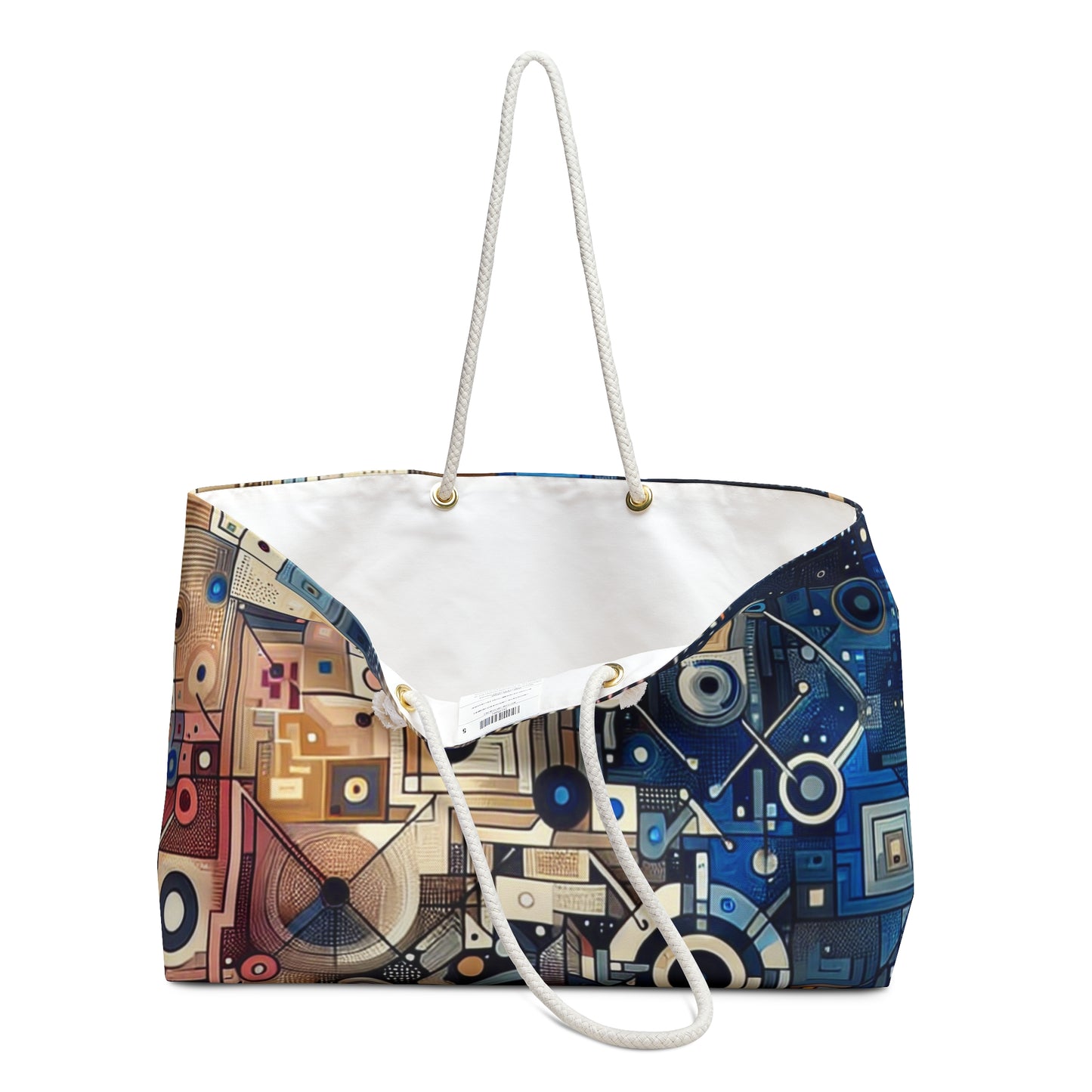 "Corazones conectados: el amor en la era digital" - Arte conceptual del bolso Alien Weekender Bag