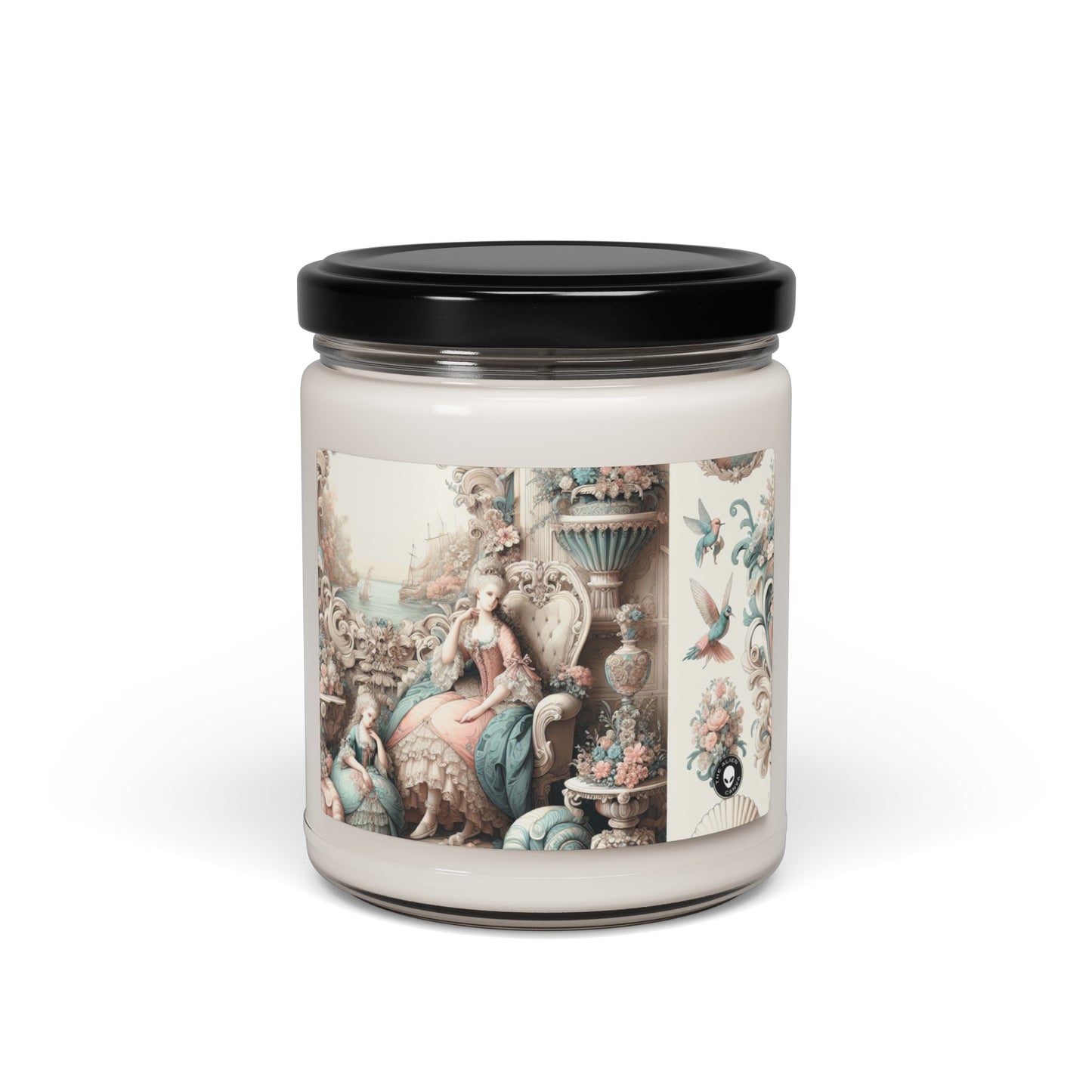 "Enchantement dans les jardins pastel : Rococo Fairy Princess" - La bougie de soja parfumée Alien 9oz Rococo