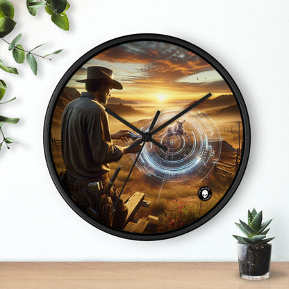 "Eternal Expressions: Portraits of Raw Emotion" - The Alien Wall Clock Photorealism