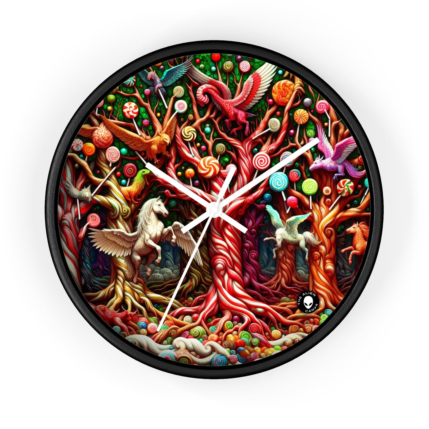 "Sweet Forest Whimsy" - The Alien Wall Clock